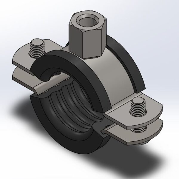 بست دو پیچ مهره دار 1/2 اینچ