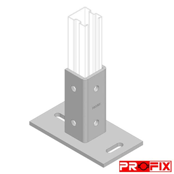 اتصال پایه پروفیل سی جوشی لوبیایی کد PCC-304