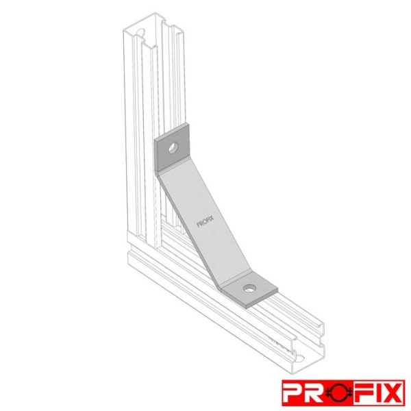 اتصال پروفیل سی نبشی دو زاویه 45 درجه کد PAC-305