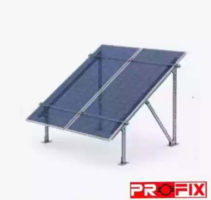 پک سازه (استراکچر ایستاده تک‌ردیفه عمودی طرح مدولار 2 پنل) 620W