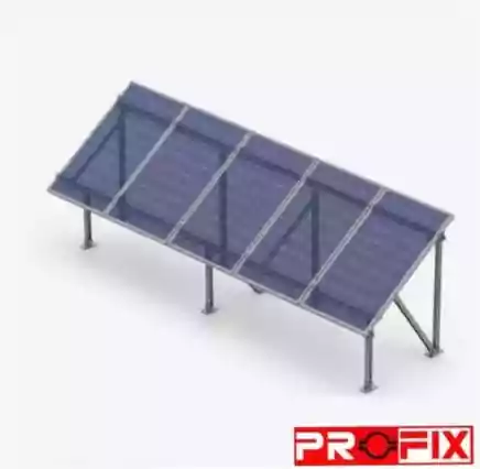 پک سازه (استراکچر ایستاده تک‌ردیفه عمودی طرح مدولار 5 پنل) 620W