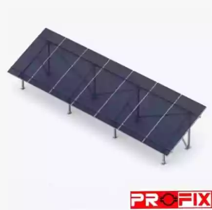 پک سازه (استراکچر ایستاده تک‌ردیفه عمودی طرح مدولار 7 پنل) 620W