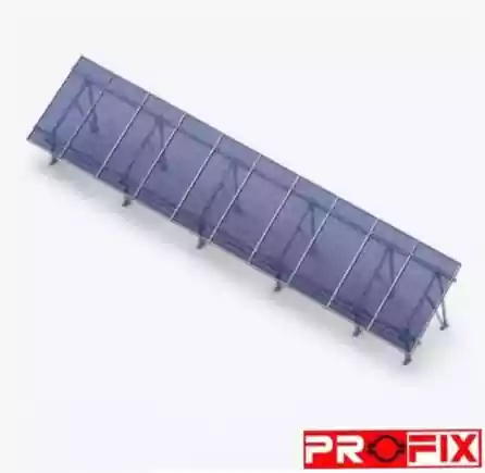 پک سازه (استراکچر ایستاده تک‌ردیفه عمودی طرح مدولار 10 پنل) 620W