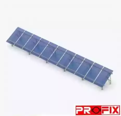 پک سازه (استراکچر ایستاده تک‌ردیفه عمودی طرح مدولار 11 پنل) 620W
